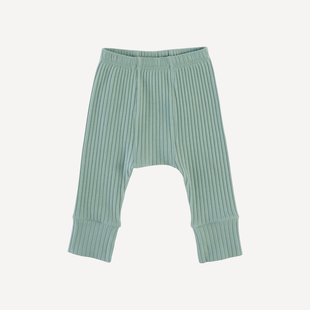 classic panda pant | jadeite | organic cotton wide rib