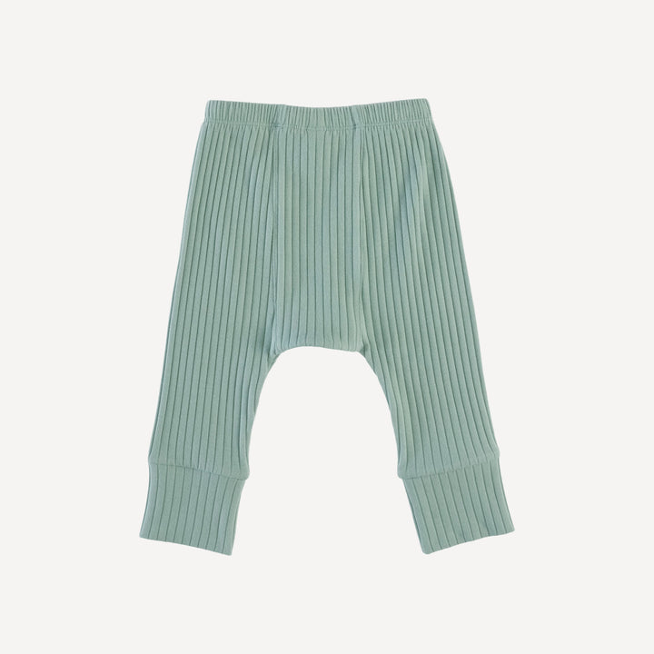 classic panda pant | jadeite | organic cotton wide rib