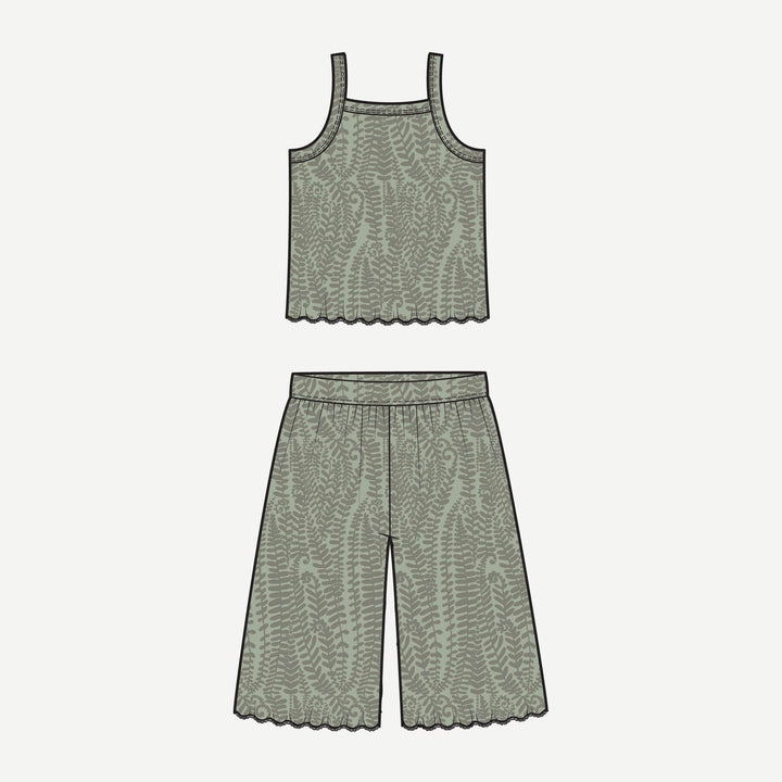 PREORDER jade set | green fern frond | modal