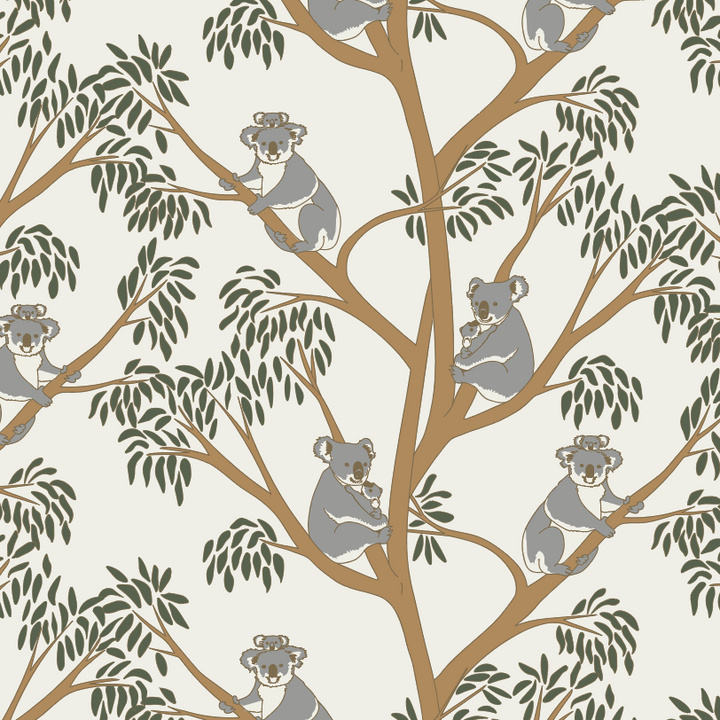 PREORDER kanga pocket overall jumpsuit | koala | organic cotton interlock