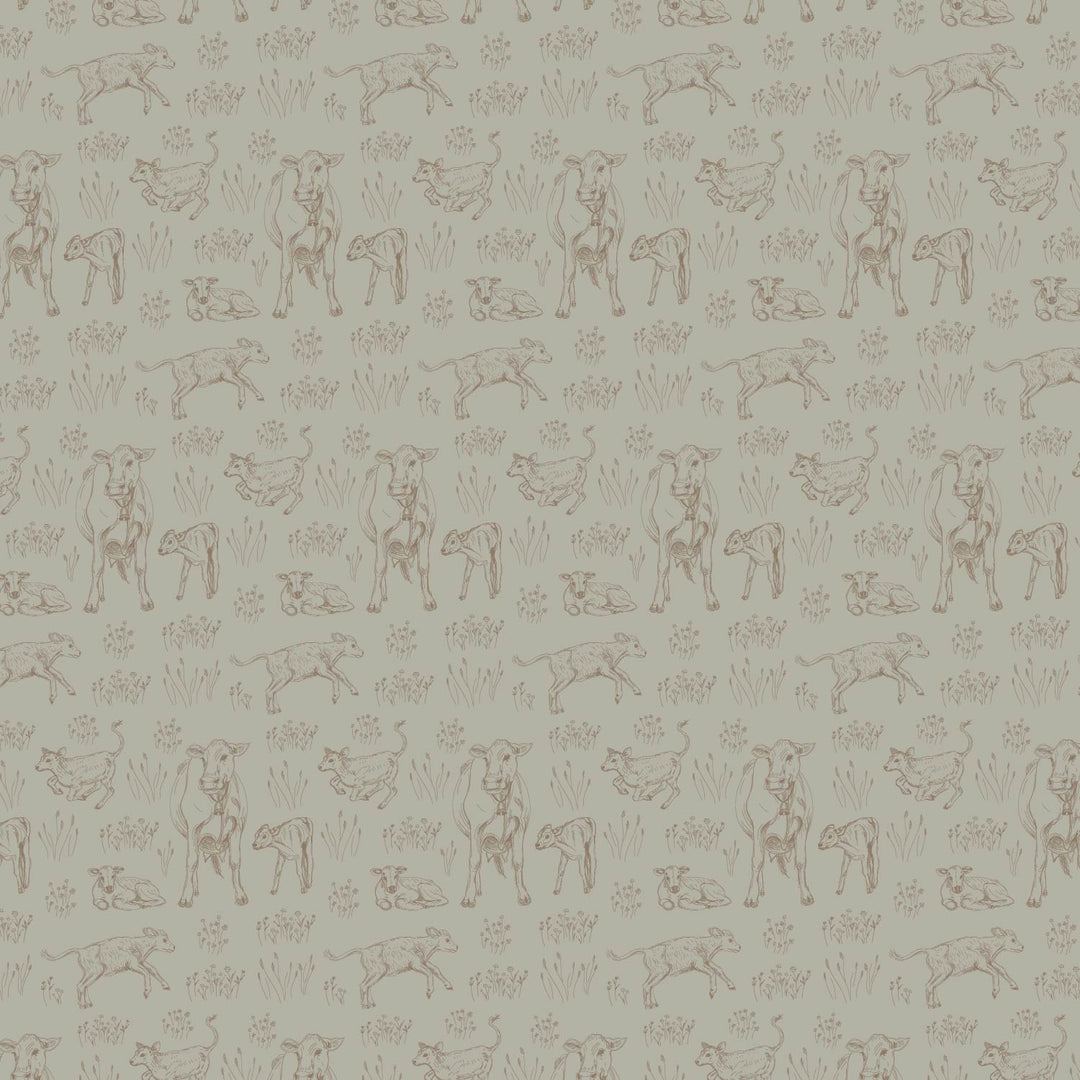 PREORDER sleeveless peter pan apron dress | cow pasture | bamboo