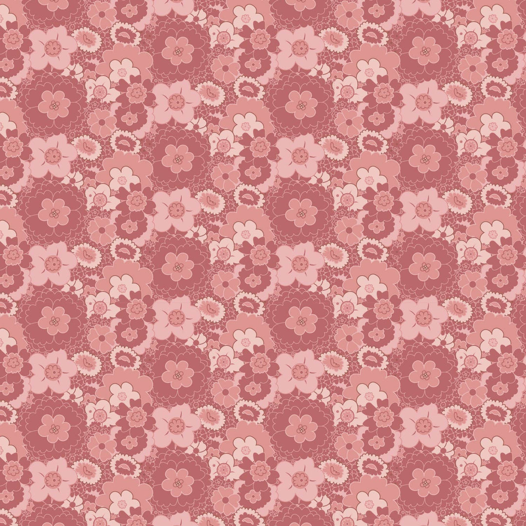 PREORDER jade set | pink mid-century floral | organic cotton jersey