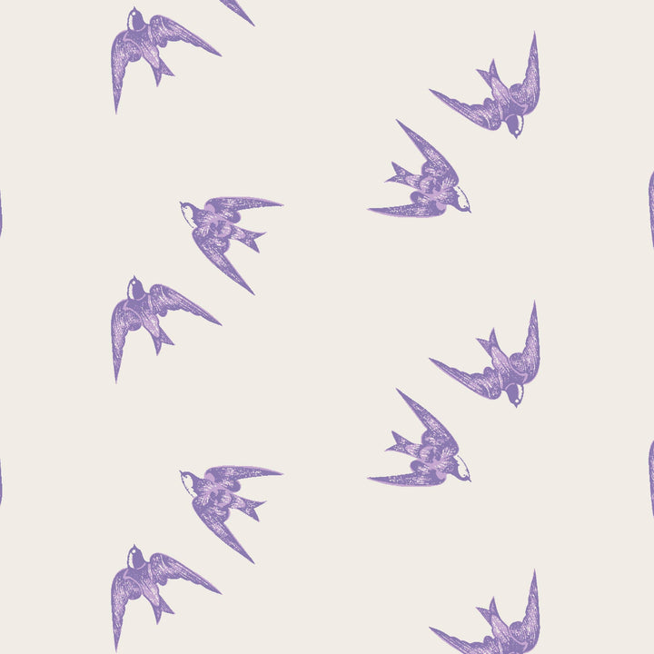 PREORDER short sleeve ruffle leg bodysuit | lavender sparrow | modal