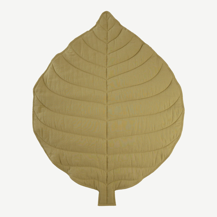 leaf mat | deep flaxen | organic cotton gauze