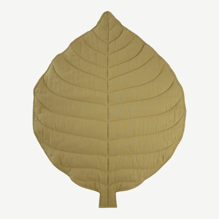 leaf mat | deep flaxen | organic cotton gauze