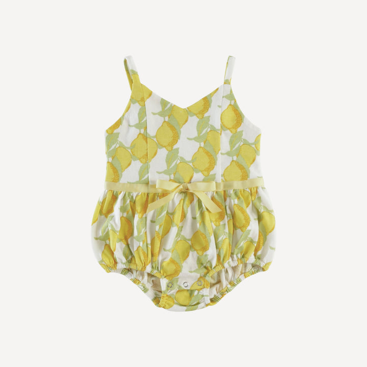 spaghetti bow bubble | lemons | organic cotton jersey