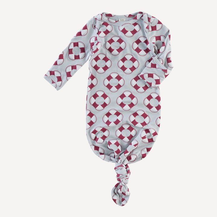 long sleeve lap neck knotted gown | lifesavers | bamboo