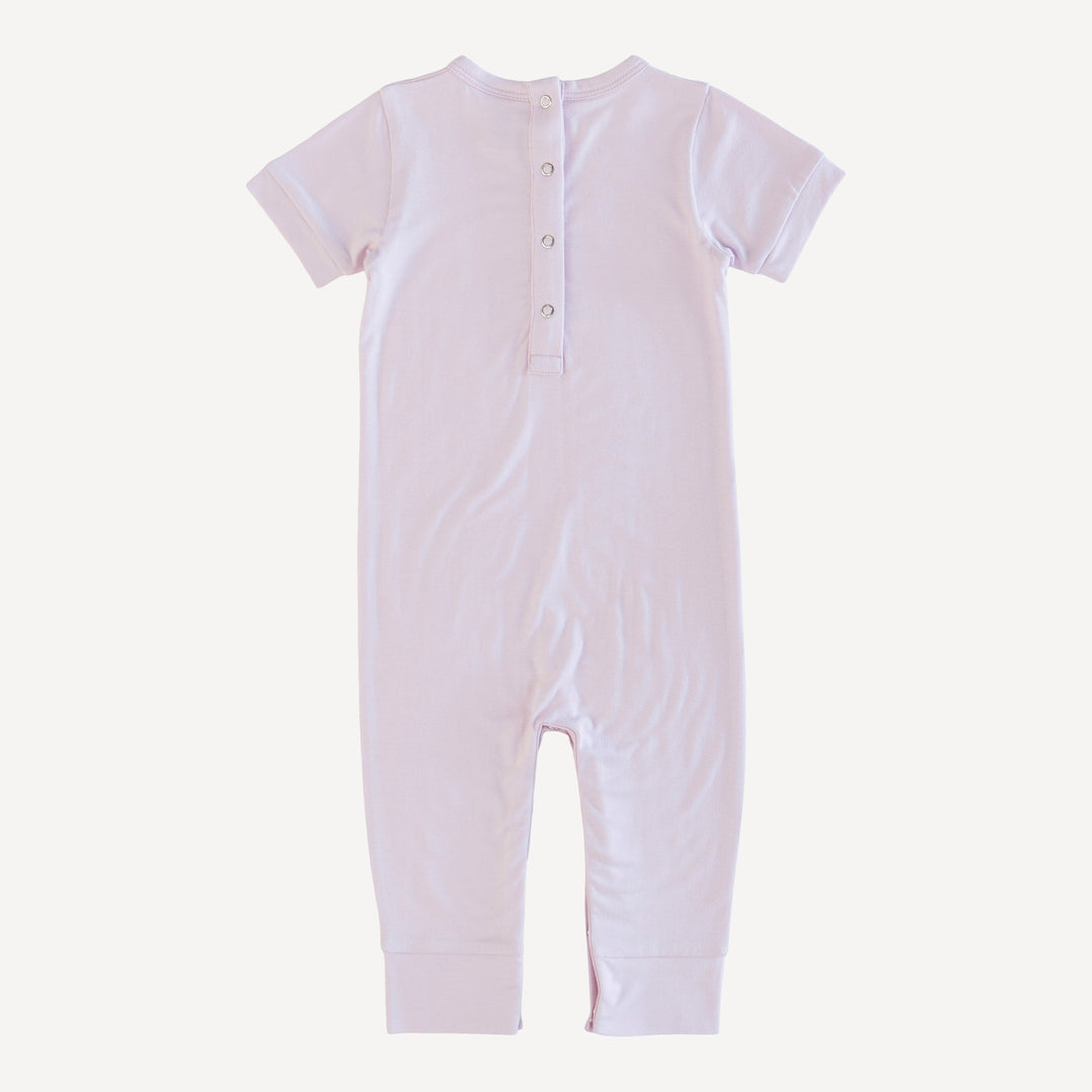 short sleeve eeyore sport jumpsuit | lilac mist | bamboo