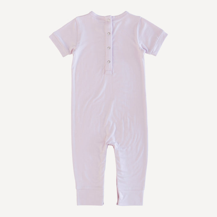 short sleeve eeyore sport jumpsuit | lilac mist | bamboo