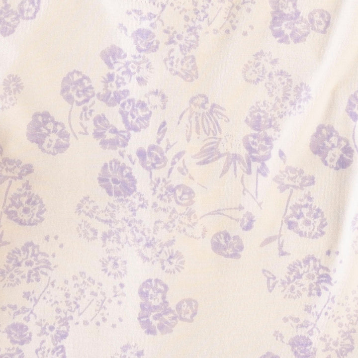 sleeveless square neck ballerina bubble | lilac scatter | organic cotton jersey