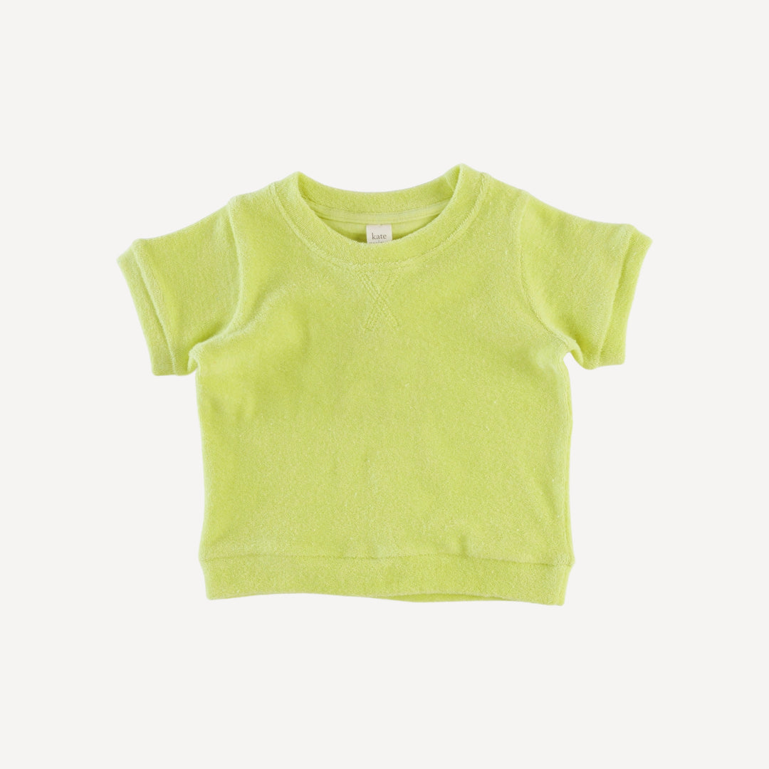 jamie set | lime | organic cotton terry