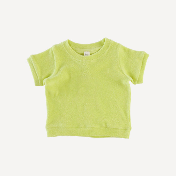 jamie set | lime | organic cotton terry