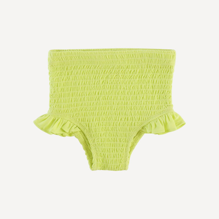 smocked high waist swim set | lime | swim