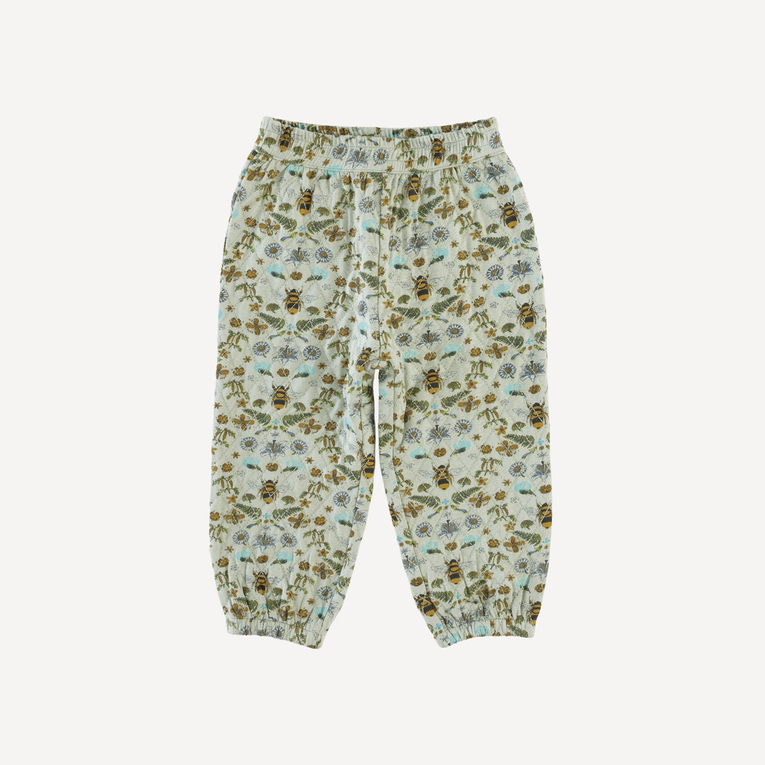 quilted relaxed jogger | litho bee | modal