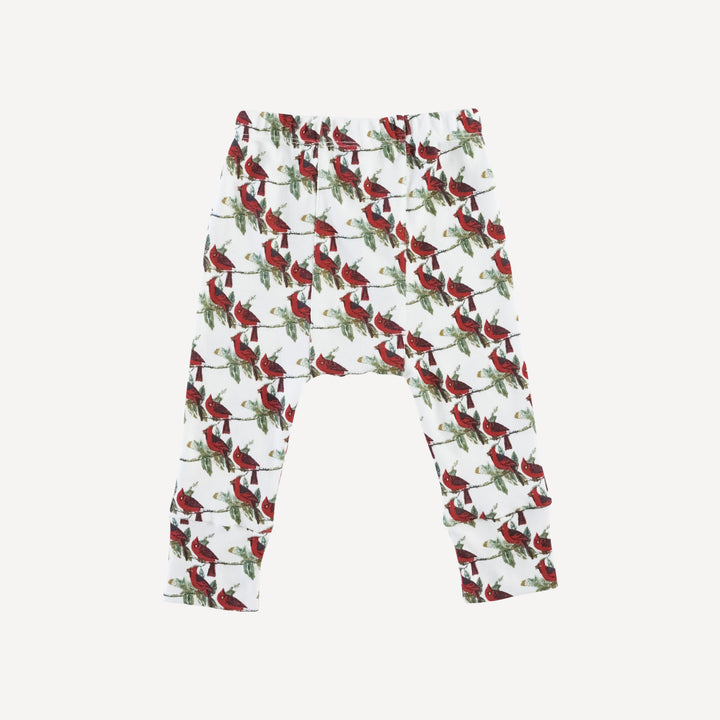 classic panda pant | little cardinal | organic cotton single rib