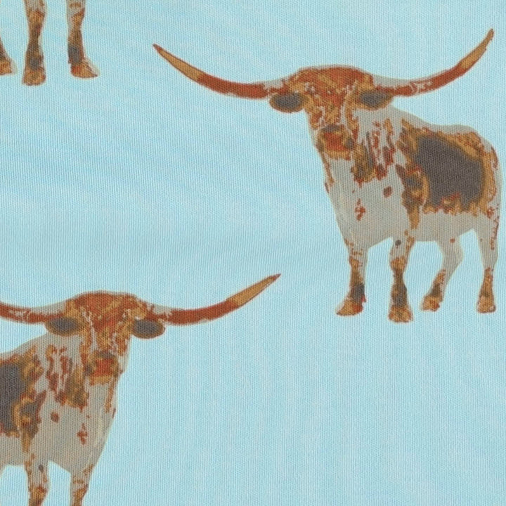long sleeve two way zipper footie | longhorn | organic cotton interlock