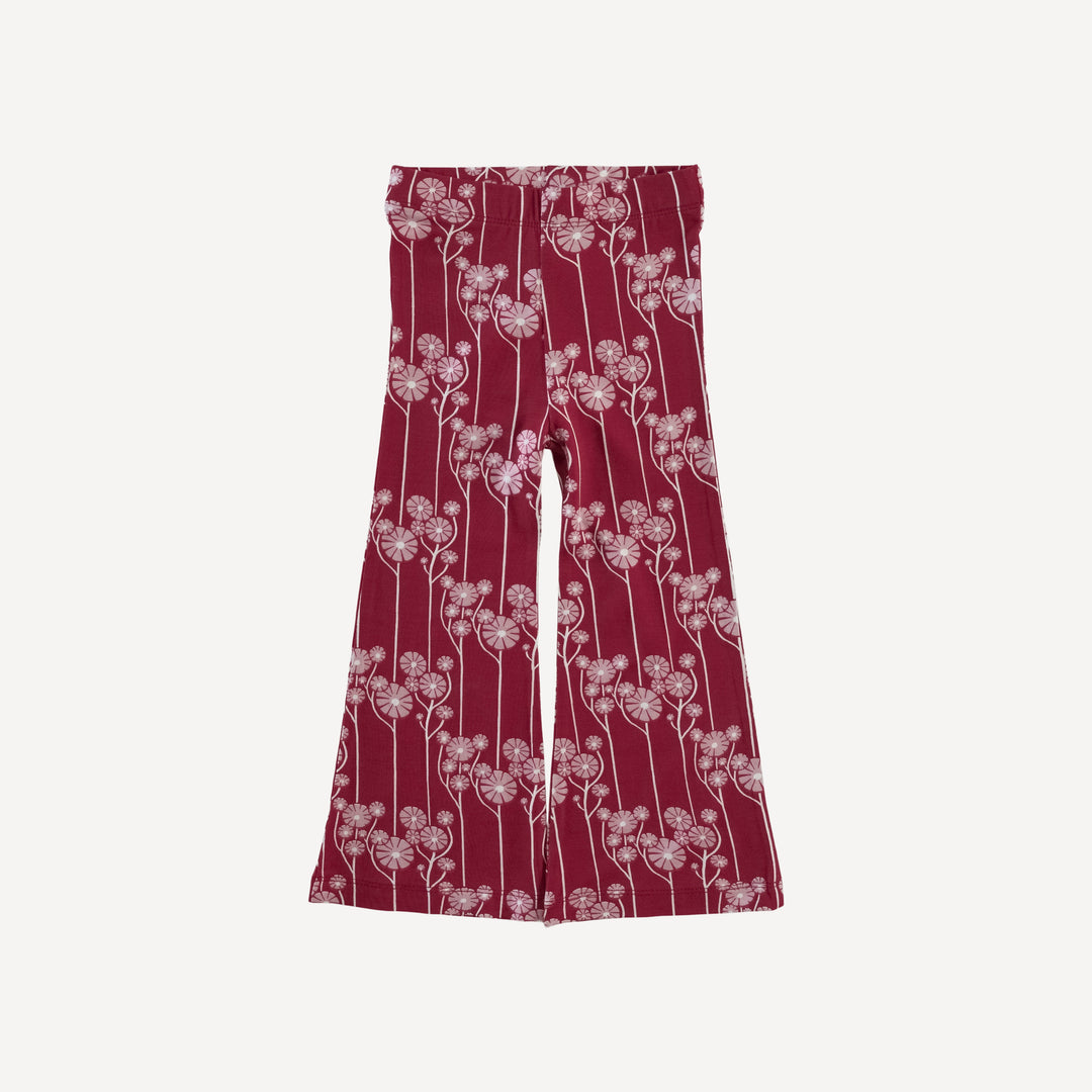 flare leg pant | long stem flowers | lenzing modal