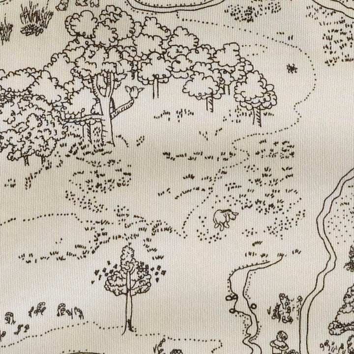 crib sheet | map | organic cotton interlock