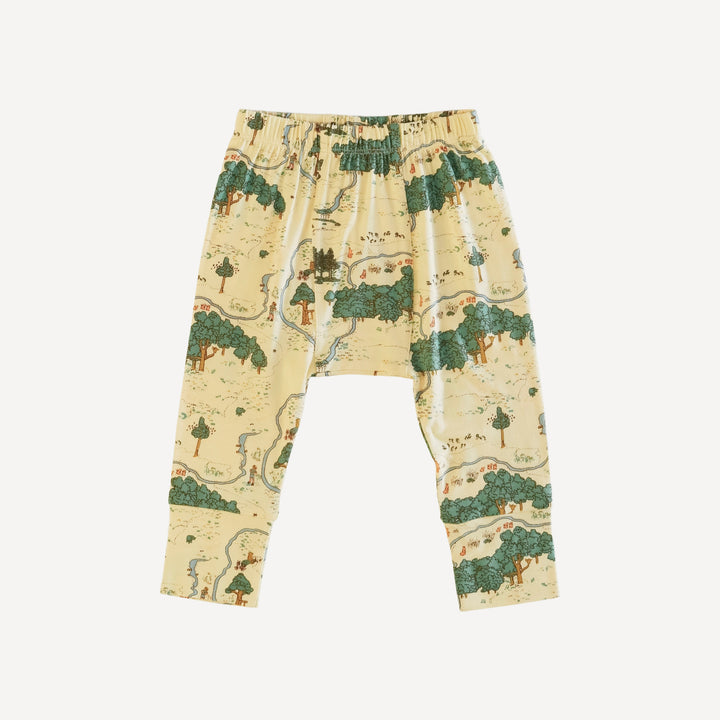 classic panda pant | map | bamboo