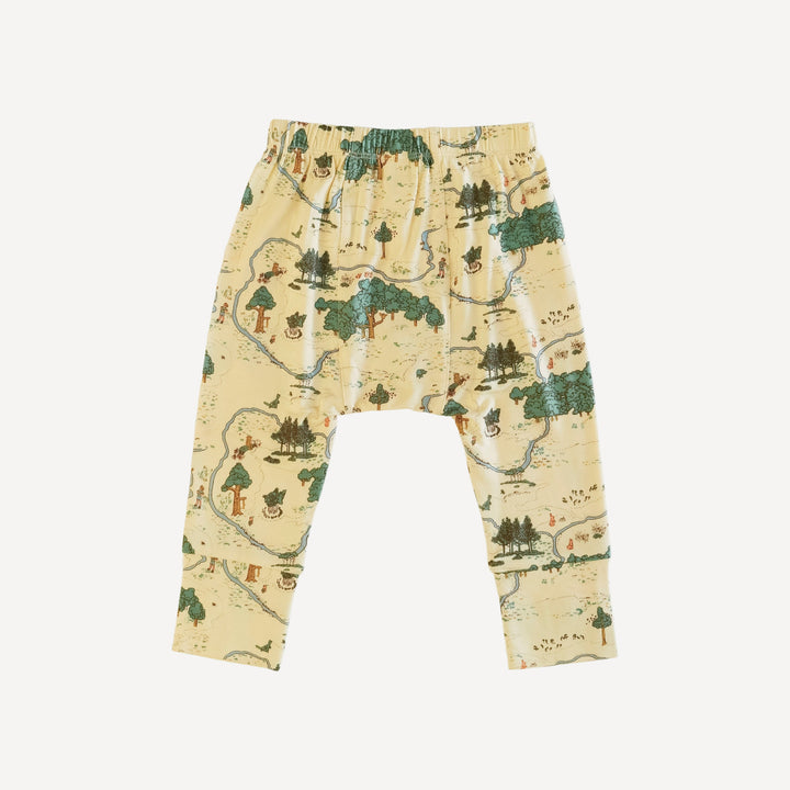 classic panda pant | map | bamboo