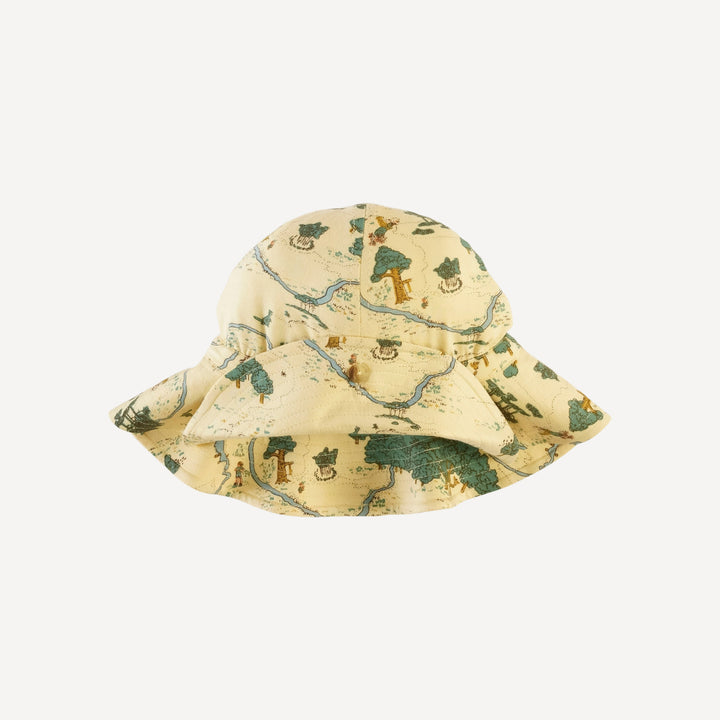 button sun hat | map | bamboo