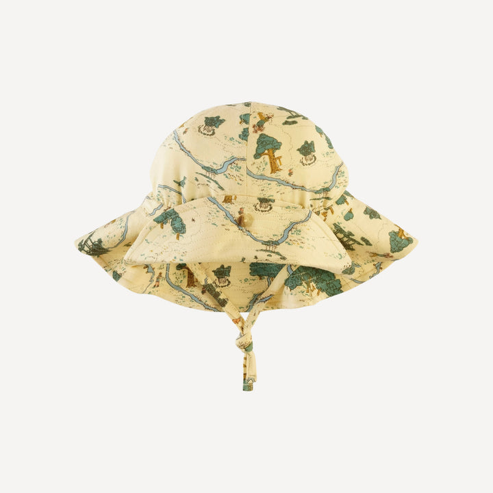 button sun hat | map | bamboo