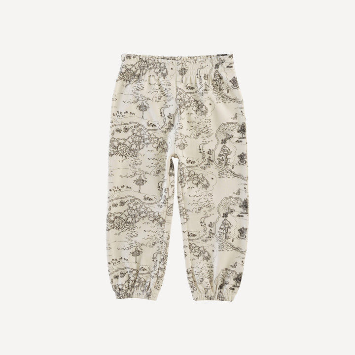 long sleeve relaxed jogger set | map | organic cotton interlock