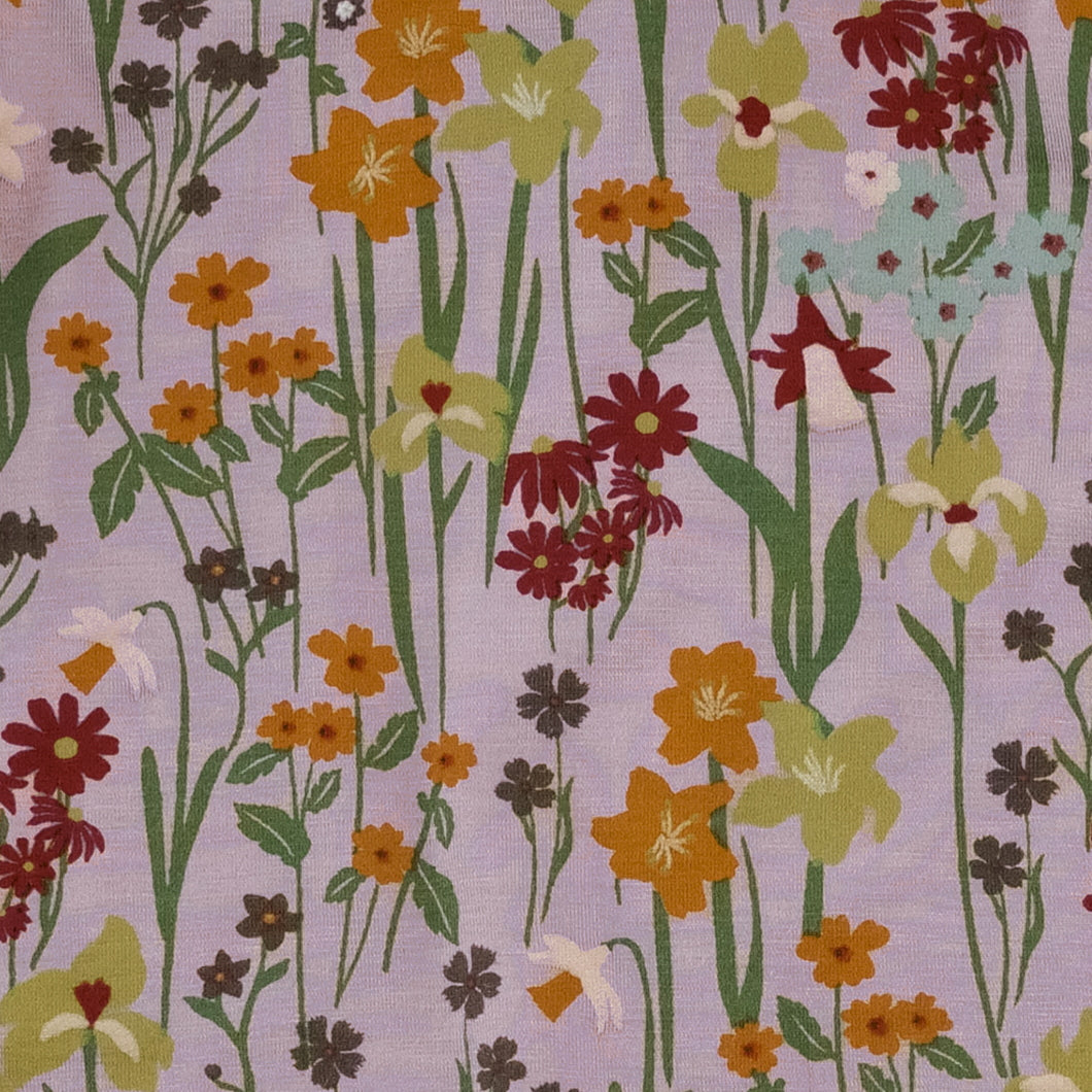 long sleeve jade set | mauve meadow | bamboo