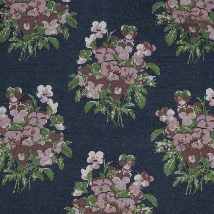 long sleeve woodland ruffle bubble | mauve pansy | bamboo