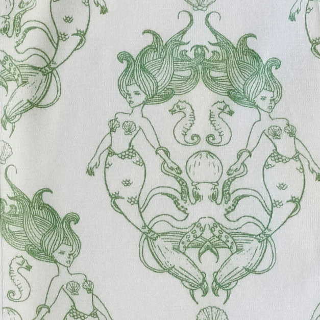 womens sleeveless little ruffle tee | mermaid and friends | bamboo