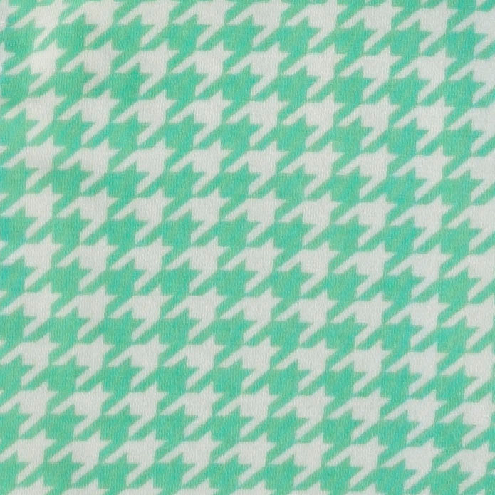 large elastic bow headband | mint houndstooth | bamboo