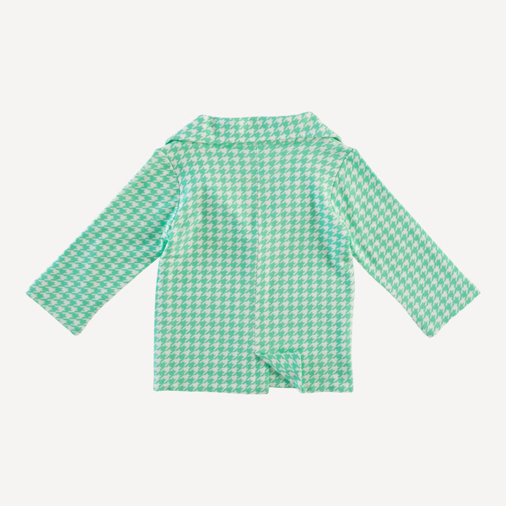 suit jacket | mint houndstooth | bamboo