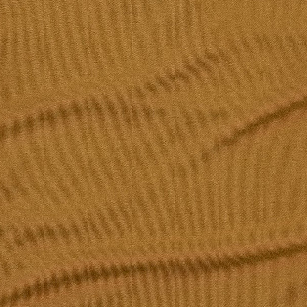 long sleeve lap neck footie | mist bronze | bamboo