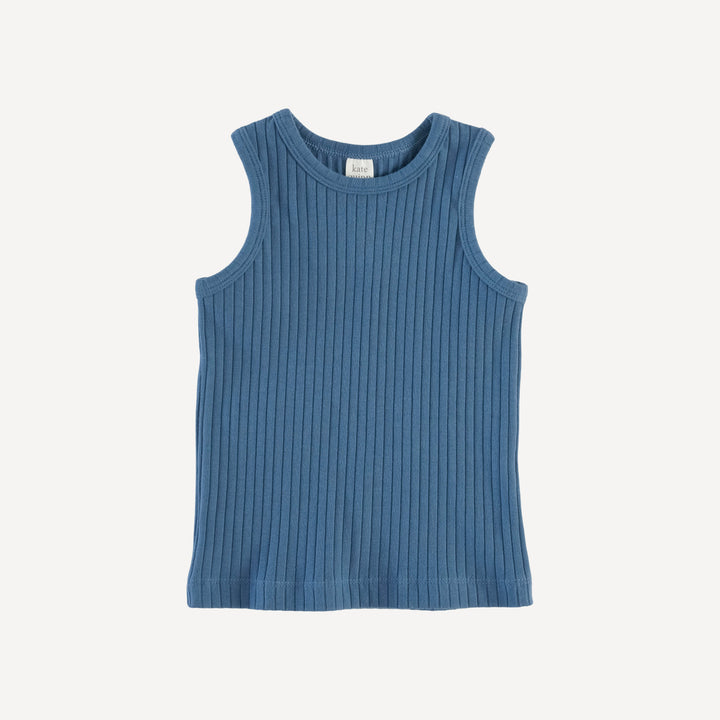 skinny tank | moonlight | organic cotton wide rib