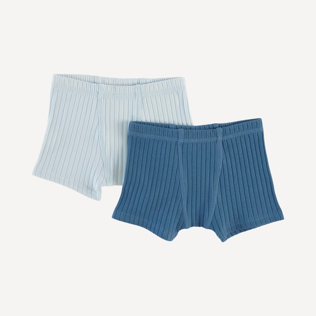 boxer set of 2 | moonlight | organic cotton wide rib