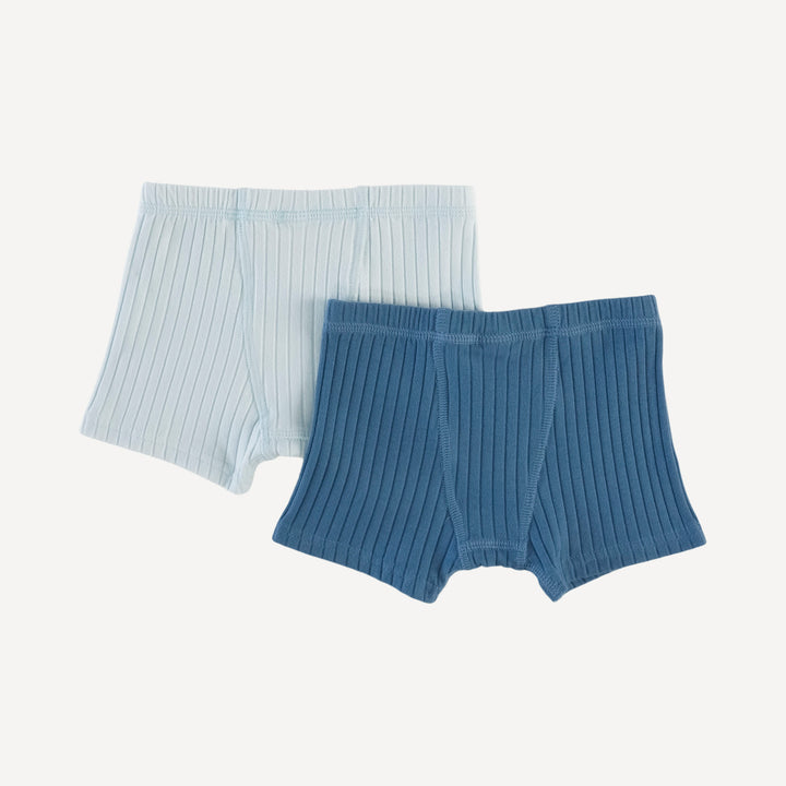 boxer set of 2 | moonlight | organic cotton wide rib