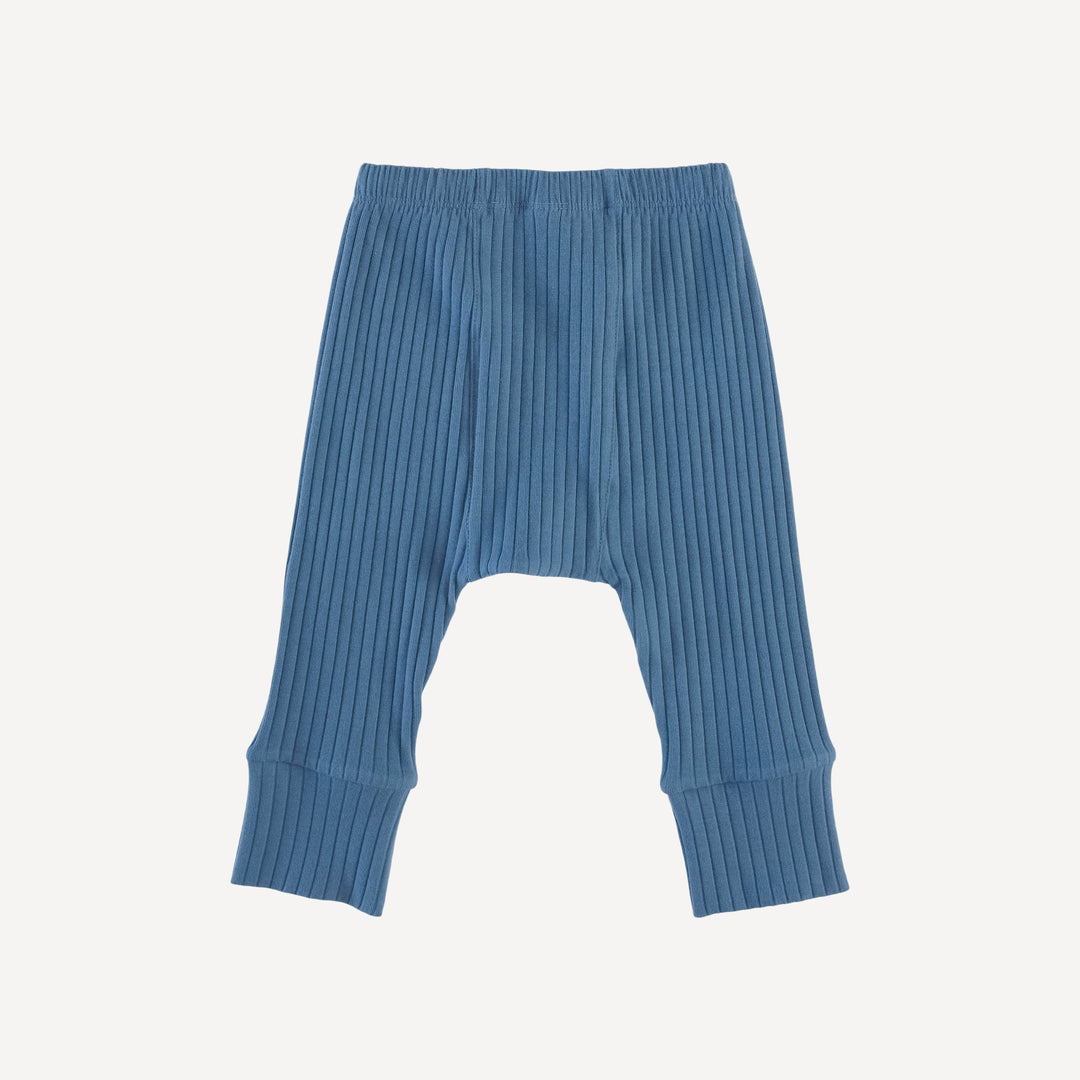 classic panda pant | moonlight | organic cotton wide rib