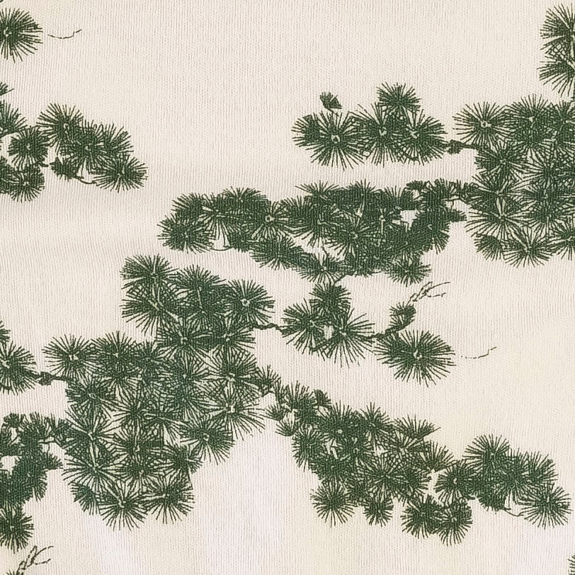 womens long sleeve retro flutter tee | mountain view pine | organic cotton interlock