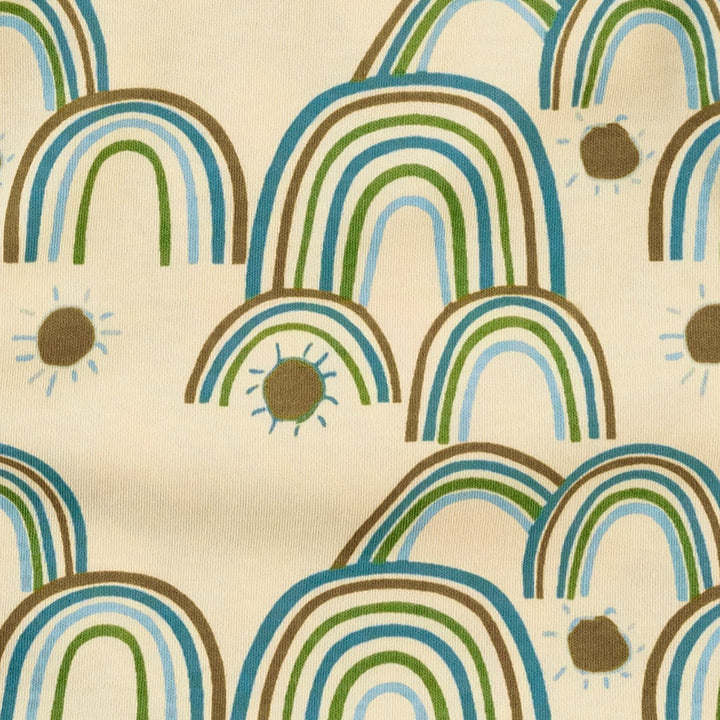single layer blanket | multi rainbow | organic cotton interlock