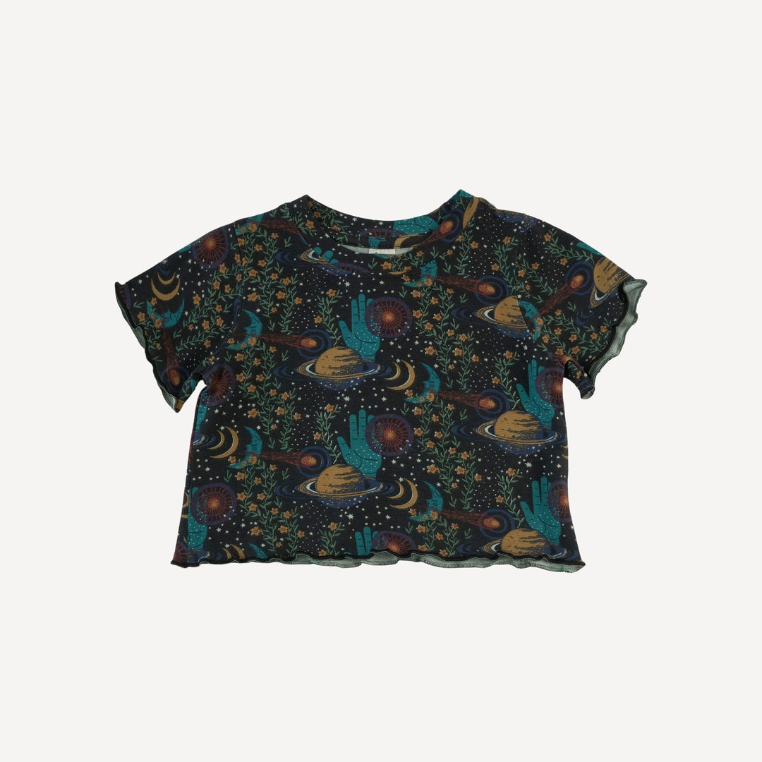 short sleeve jade set | mystical planets | organic cotton interlock