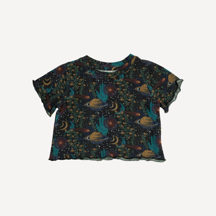 short sleeve jade set | mystical planets | organic cotton interlock