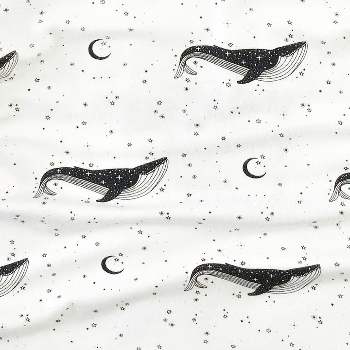 sleeveless zipper jumpsuit | mystical whales | bamboo