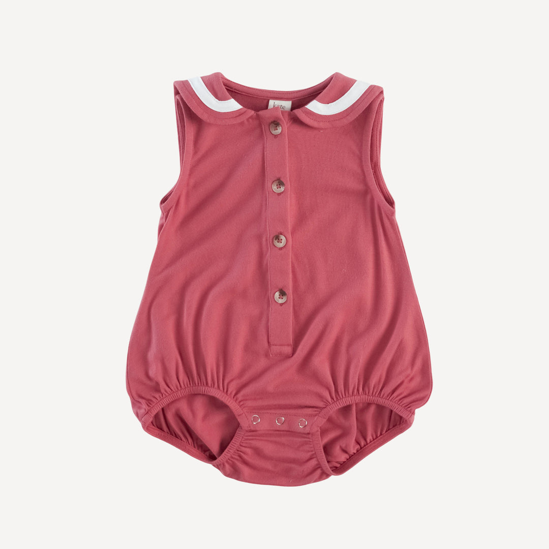 sleeveless sailor bubble | nautical red | bamboo