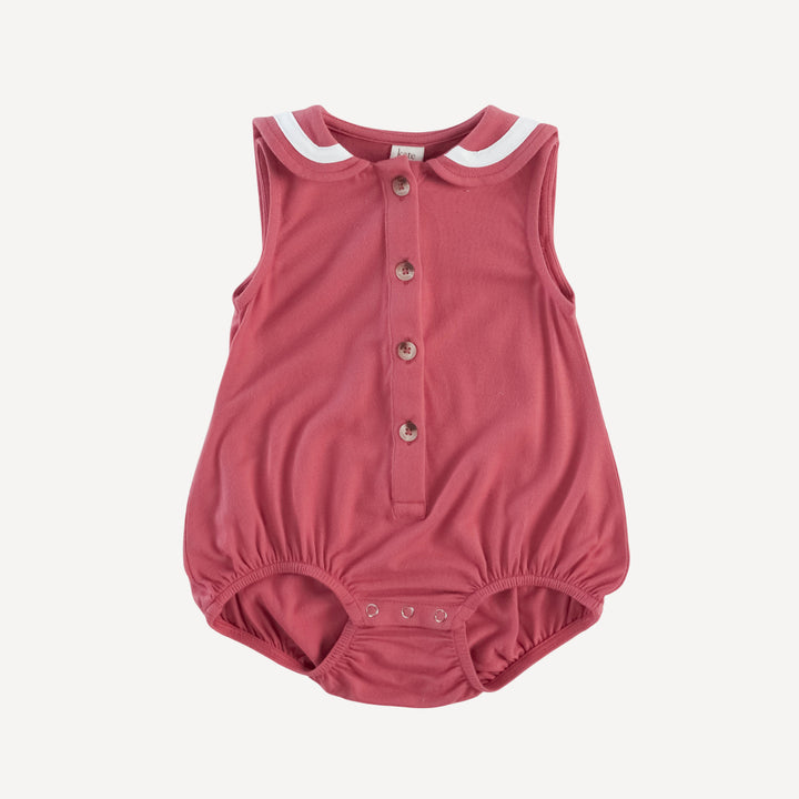 sleeveless sailor bubble | nautical red | bamboo