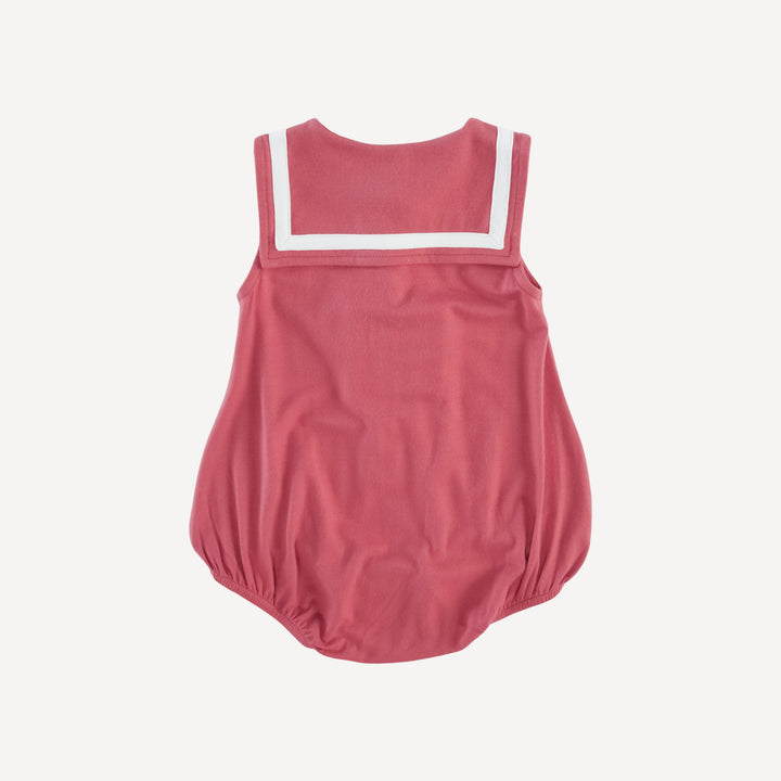 sleeveless sailor bubble | nautical red | bamboo