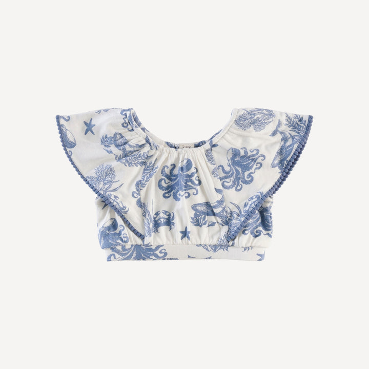 2 piece sunsuit | nautical toile | bamboo