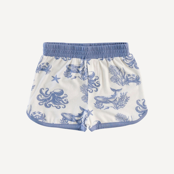 retro track short | nautical toile | bamboo