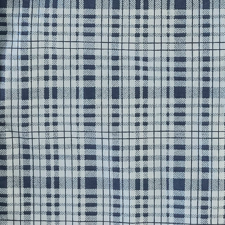 suspender short | navy plaid | organic cotton woven