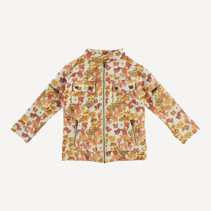 motorcycle jacket | neutral multi mushroom | organic cotton jersey