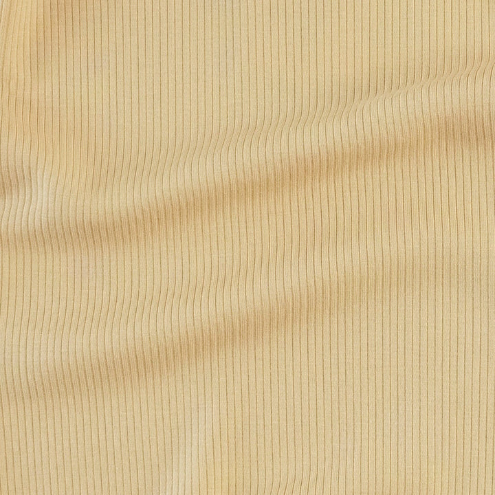 long sleeve lap neck footie | marzipan | modal skinny rib